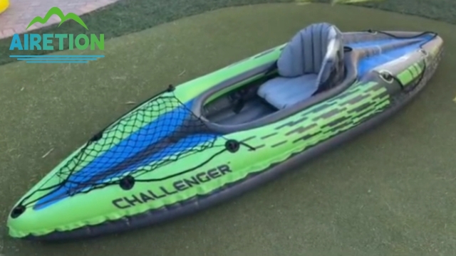 Kayak da pesca gonfiabili per 2 persone con pagaia e pompa dell'aria