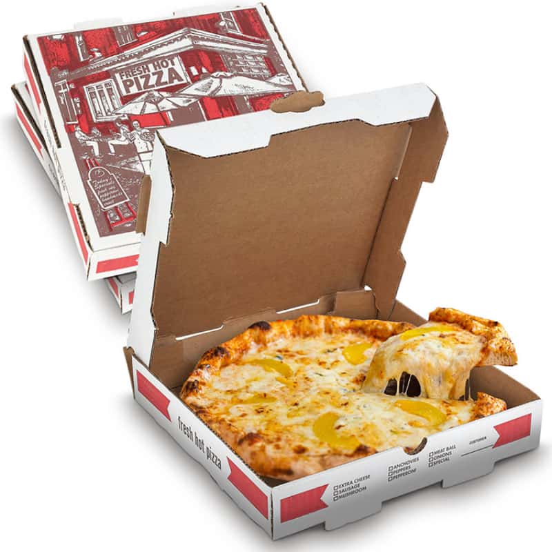 AR-CPB002-Custom Printed Corrugated Pizza Box Wholesale-Airetion - AIRETION