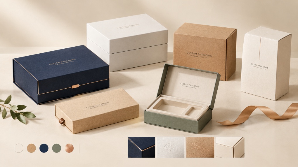 Custom eco-friendly paper gift boxes